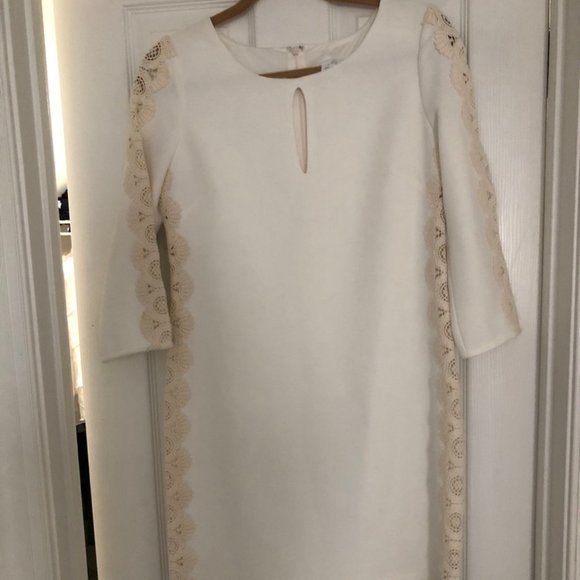 Winter White Shift Dress - Picture 1 of 7